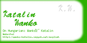 katalin wanko business card